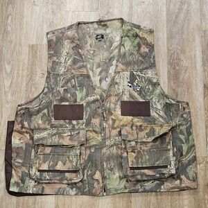 Quail Unlimited‎ Hunting Vest XXL Advantage Timber Camo Outdoor Shooting Pocket
